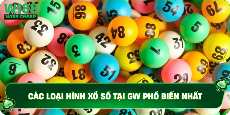 Các loại hình xổ số tại GW phổ biến nhất